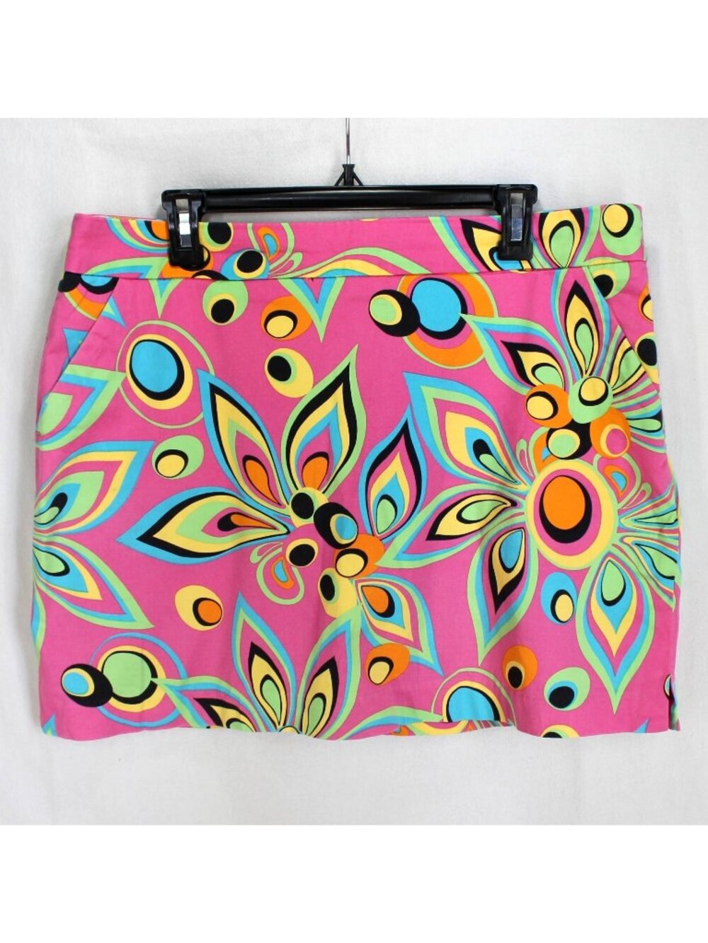 Loudmouth Ladies Skort Womens Size 14 Multi Color Skirt Built In Shorts Pockets
